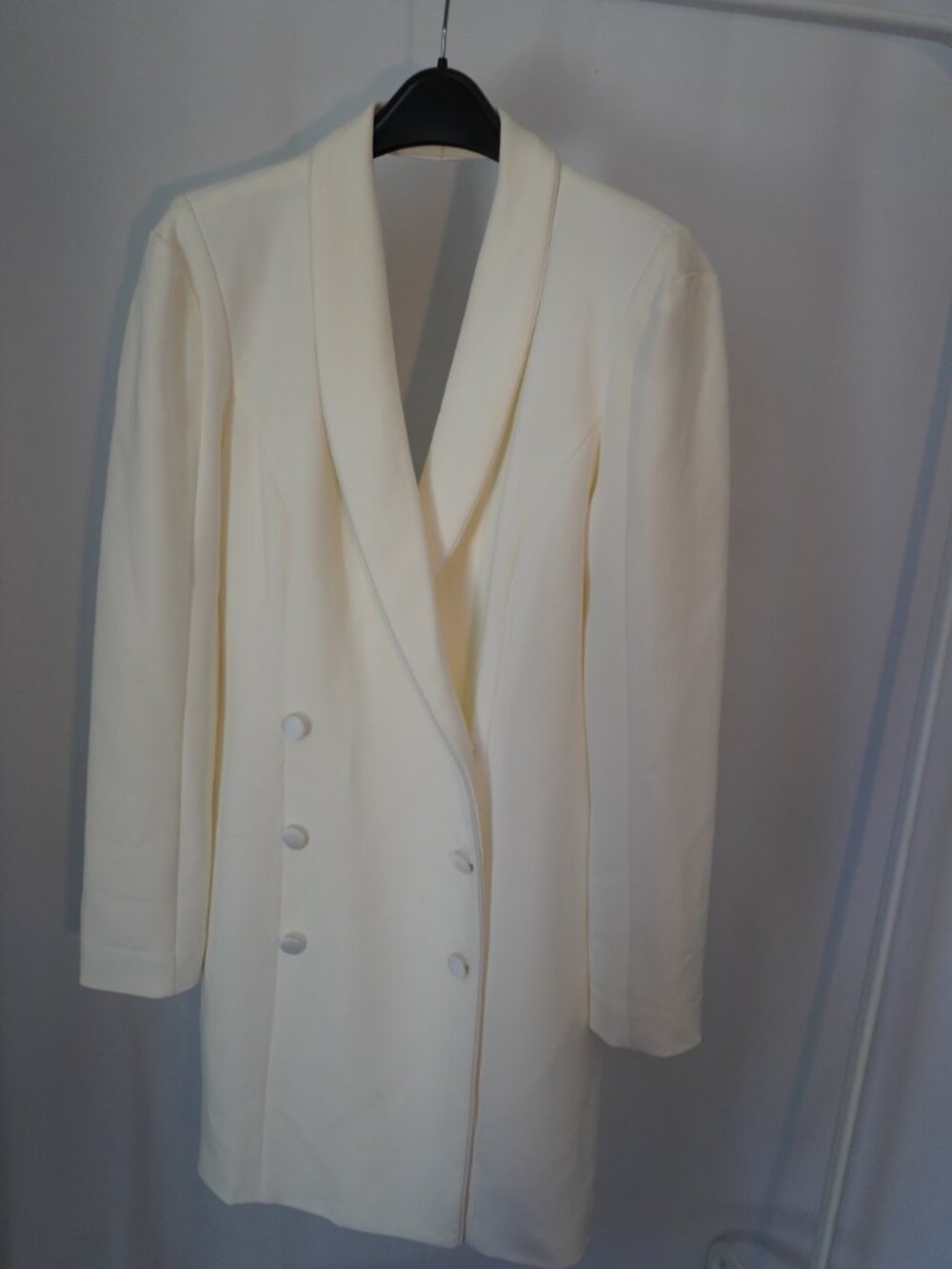Harlyn Ivory Double Breasted Blazer Size L